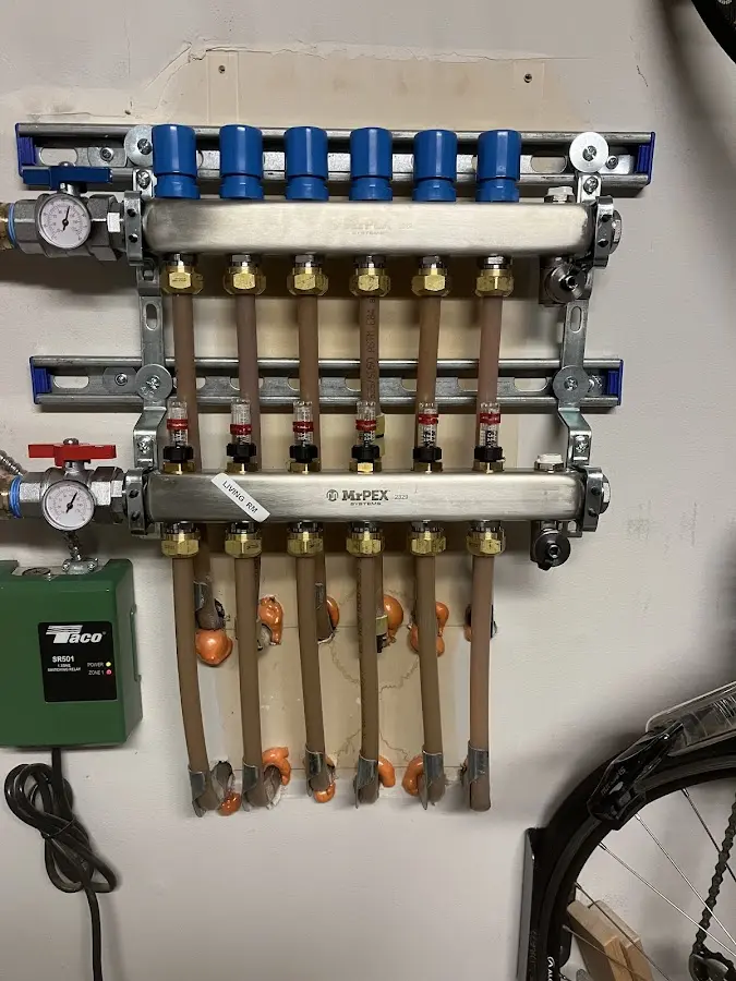 Plumber performing Leak Detection at a residential property in Yukon